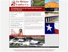 Tablet Screenshot of joebirknerlumber.com